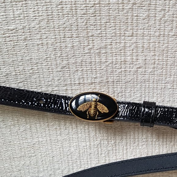 Gucci Accessories - Gucci  Black Patent Leather Belt